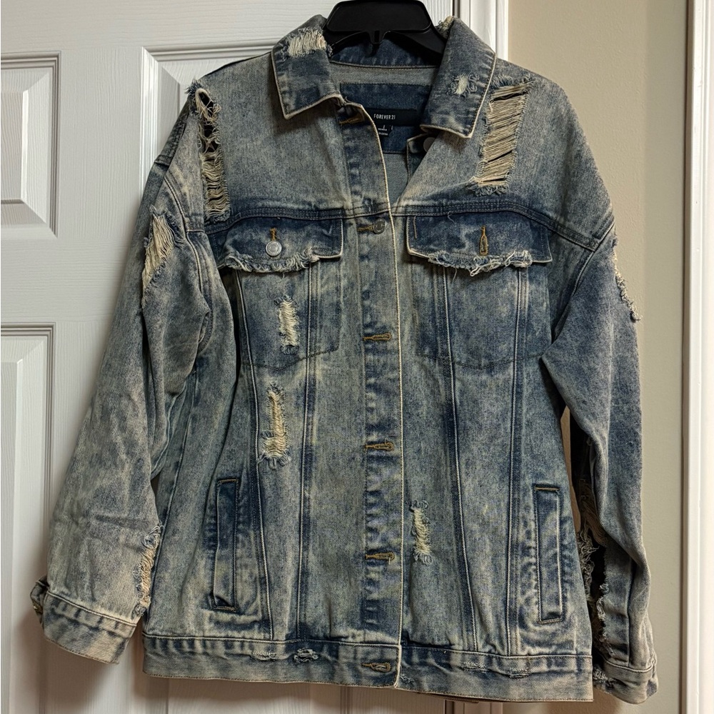 Distressed Denim Jacket